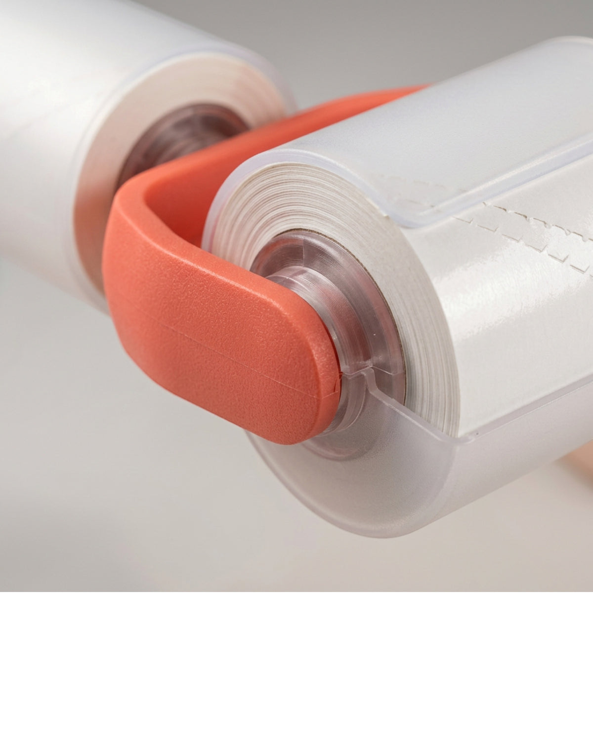 Luupo Twin-Head Adhesive Seam Lint Roller 50 Sheets Coral - Detail view