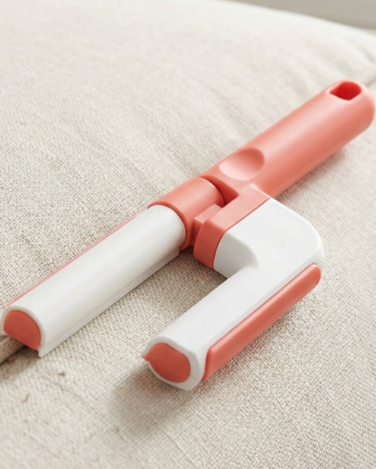 Luupo Twin-Head Adhesive Seam Lint Roller 50 Sheets Coral - Lifestyle view